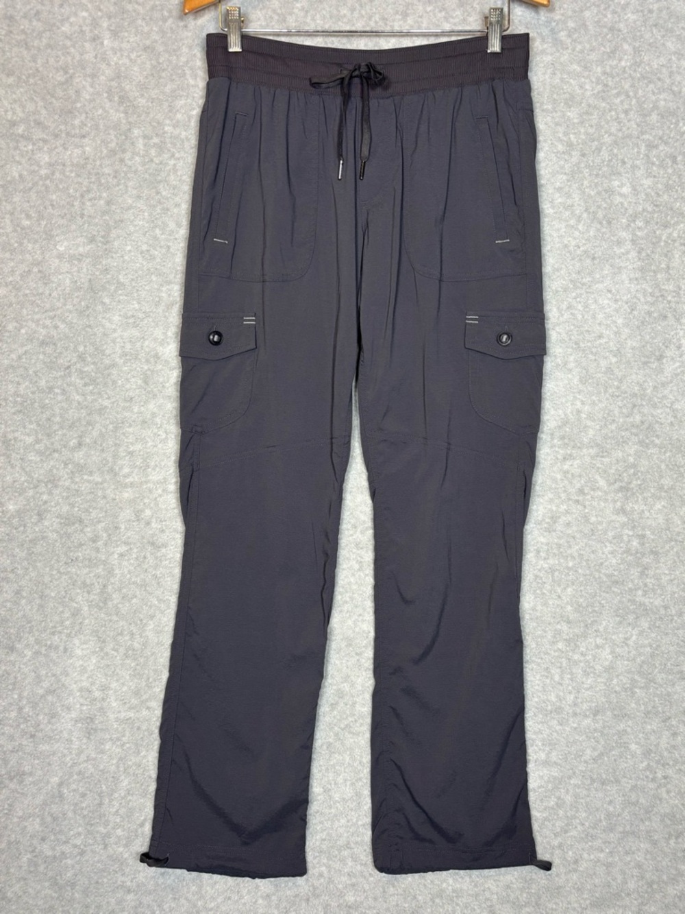 L.L. Bean Women's Vista Camp Straight-Leg Cargo Pants-Granite Gray-Women Small - Picture 2 of 8